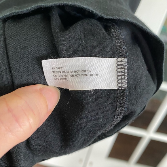 Gap Maternity Dress Cotton Medium Black - Picture 10 of 13